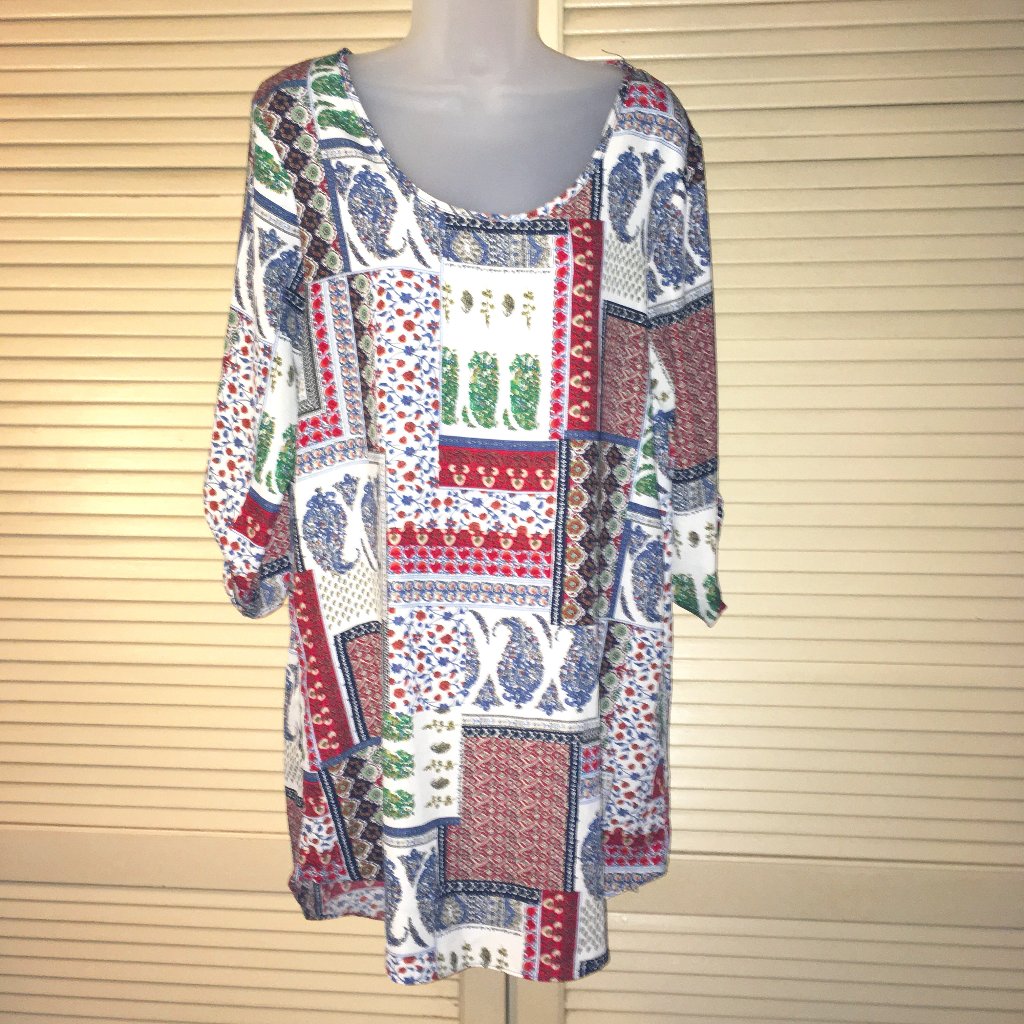 Moa Moa Patchwork Tunic M